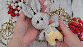 🐇ЗАЙЧИК ВЯЗАНЫЙ КРЮЧКОМ🌲СИМВОЛ 2023 ГОДА/crochet bunny