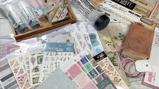 紙もの♡『セリア購入品』＆『手帳コラージュ』可愛い紙をチョイスしてきました✨Seria stationery haul✨100-Yen Store