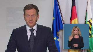 Coronavirus: Fernsehansprache von Ministerpräsident Michael Kretschmer