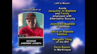 Givanni Andrew Joseph ~ Long Obituary