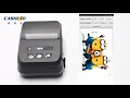 cashino kmp ii 58mm portable mobile ticket receipt android ios bluetooth thermal printer