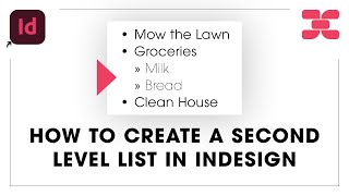 How to Create Second Level Lists in Adobe InDesign Advanced Lists Made Easy