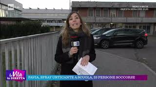 Pavia, spray urticante a scuola, 33 persone soccorse - La vita in diretta 10/12/2018