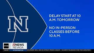 Multiple colleges on delayed start for Thursday
