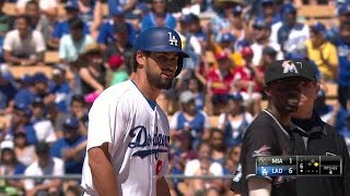 MIA@LAD: Eibner pulls a two-run single to left field