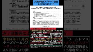 兵庫県職員アンケート調査：ジャンパー2着の疑問