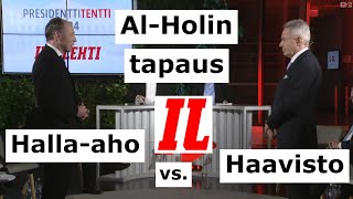 Jussi Halla-aho vs. Pekka Haavisto al-Holin tapauksesta | Presidentinvaalit 2024