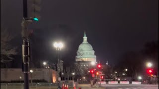 Barriers are still up in D.C.?