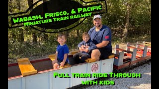 Full Ride Experience- Wabash, Frisco, & Pacific Railroad Miniature Train in Missouri- With Kids