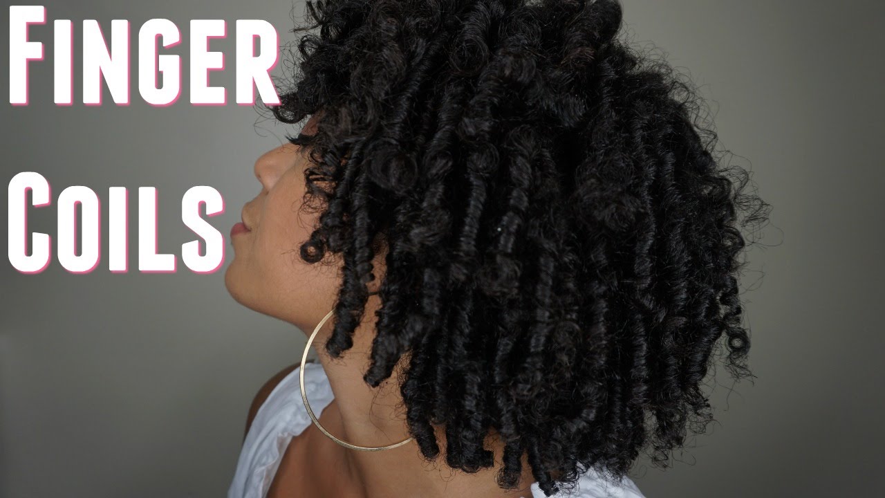 How To: Finger Coils | Natural Hair | Feat Tropic Isle Living - YouTube