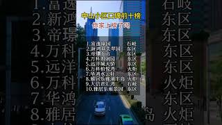 中山小區口啤前十榜，你家上榜了嗎？#中山樓價 #中山樓盤 #最新消息