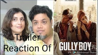 #gullyboy Gully Boy | Official Trailer Reaction |Foreigner Reaction|14th February