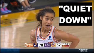 Skylar Diggins-Smith Tells Heckler "QUIET DOWN" Then Blows Kiss & Says "I Love You" Hits Free Throws