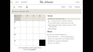 The Atlantic Crossword 11/05/2026