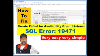 How To Fix "Create Failed for Availability Group Listener" SQL Error: 19471