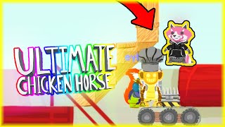 RÓŻOWY LIS NAS ZABLOKOWAŁ I CZEKAŁ NA LAWĘ | Ultimate Chicken Horse [#127] | BLADII