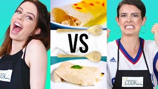 BURRITO CHALLENGE?! | COOK THAT w/ Lisa \u0026 Dani Cimorelli