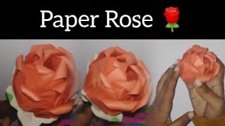 DIy paper Rose/how to make paper flower/3 genius