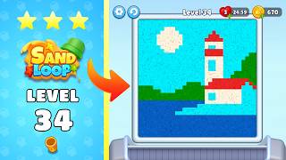 🏖️ Sand Loop Level 34 | Complete Walkthrough & Solutions!