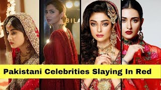 Pakistani Celebrities Slaying In Red | Celeb Tribe | Desi Tv | Desi Tv | TB2