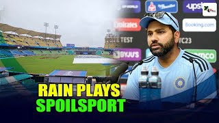 How many kilometers did Rohit & co travel for two warm-up games which were abandoned due to rain? |