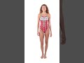 Sporti Granny Sweater Candy Cane Micro Back One Piece Swimsuit (26-40) | SwimOutlet.com