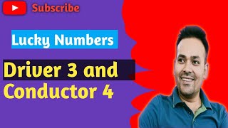 Lucky Name Numbers for Driver 3 and Conductor 4/ Name Numbers- मूलांक 3 और भाग्यांक 4 #numerology