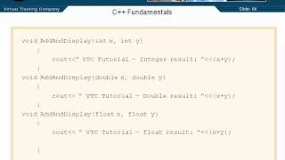 07 C++ Templates 42 Function Overloading