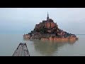 France's famous monument, Mont-Saint-Michel is cut off from the world