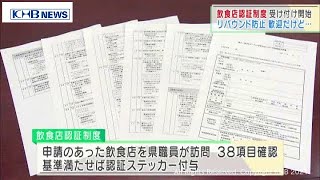 飲食店の対策に「お墨付き」宮城県の認証制度申し込み始まる（20210521OA)