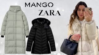 9 CASUAL PUFFER JACKETS TO WEAR IN FALL\u0026WINTER|ZARA,MANGO HAUL TRY ON|