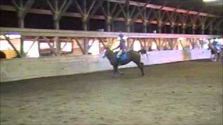 Cantering at Bowie's clinic