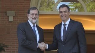 Comienza la reunión de Rajoy y Sánchez ante la nueva situación en Cataluña