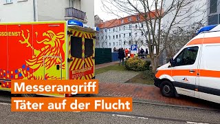 Frau in Rostock mit Messer angegriffen, Täter flüchtig