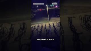 Video shows Michigan State University students fleeing from a campus building, yelling for help.