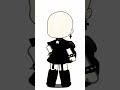 black outfit ideas!! #gacha #outfitideas #gachaclub #gachahacks #gachalife #faceideas