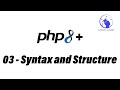 PHP Tutorial -  03 - Basic Syntax and Structure (2024)