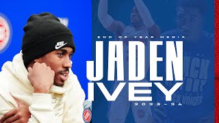 Jaden Ivey End of Season Press Conference | Pistons TV