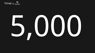 5000 Second Countup Timer