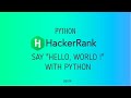 #1 : Say 