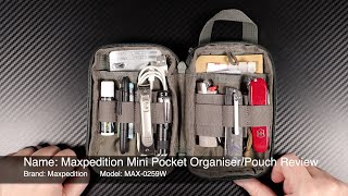 Maxpedition Mini Pocket Organizer Pouch Review