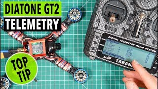 Diatone GT2 2017 - setting up telemetry with an FrSky XSR and Taranis X9D