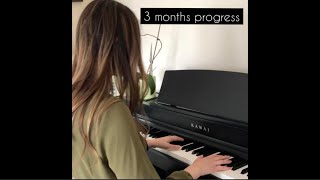 Piano progress, 3 months YIRUMA - RIVER FLOWS IN YOU