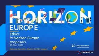 Ethics in Horizon Europe proposals