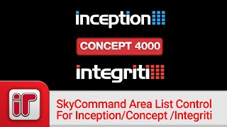 SkyCommand Area List Control For Inception/Concept/Integriti