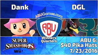 ABU Monthly 6: Dank (Villager) vs. DGL (Falco, GnW) - Smash 4 Winners Quarters