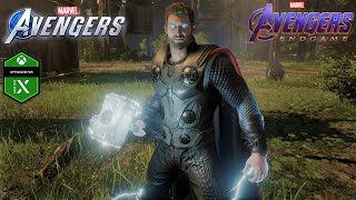 Marvel's Avengers - NEW MCU Thor Endgame Suit Gameplay 4K 60FPS (Xbox Series X)