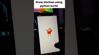 Draw sinchan using python turtle #python #coding #shorts #video #usa #india