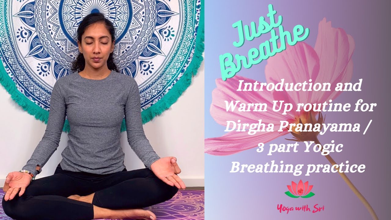 YOGA WITH SRI | DIRGHA PRANAYAMA DEEP YOGIC BREATHING INTRO AND WARM UP ...