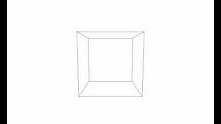 Rotating Cube - Rendered with own 3D-Engine